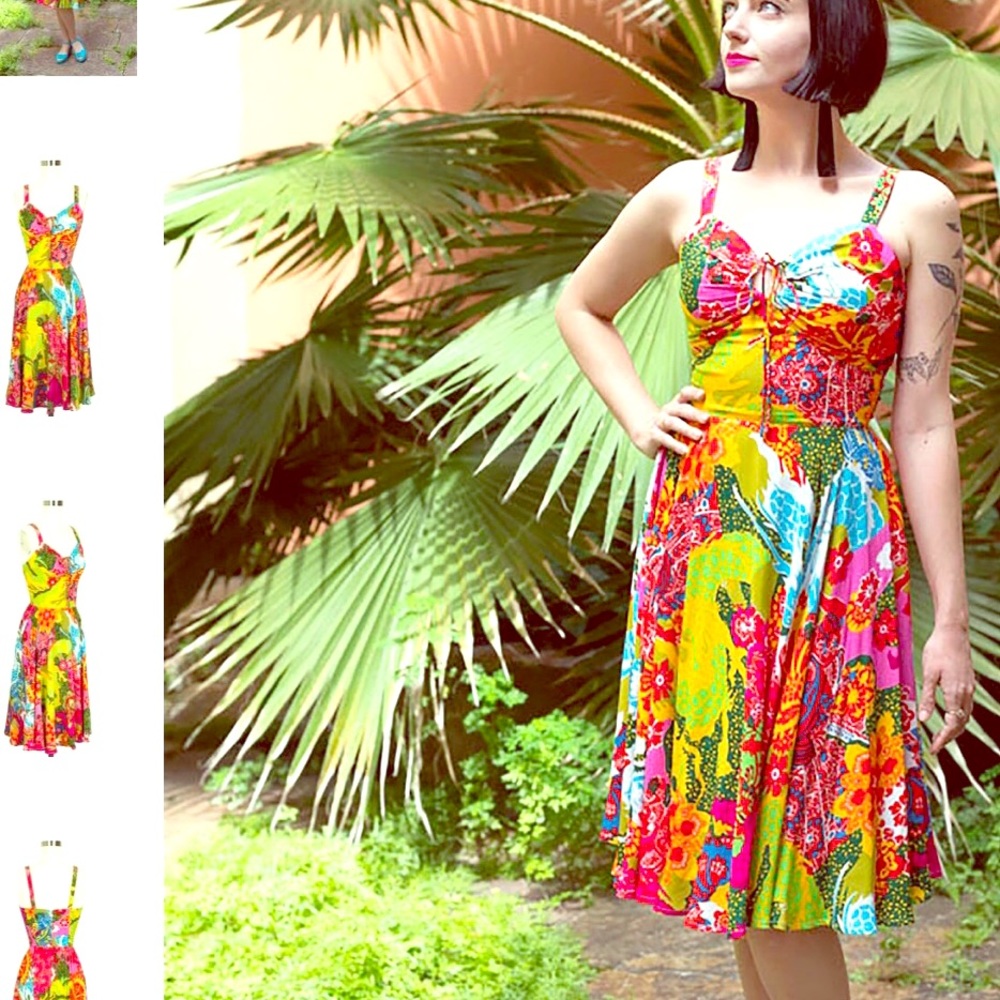 Trashy Diva L’Amour Dress in psychedelic print